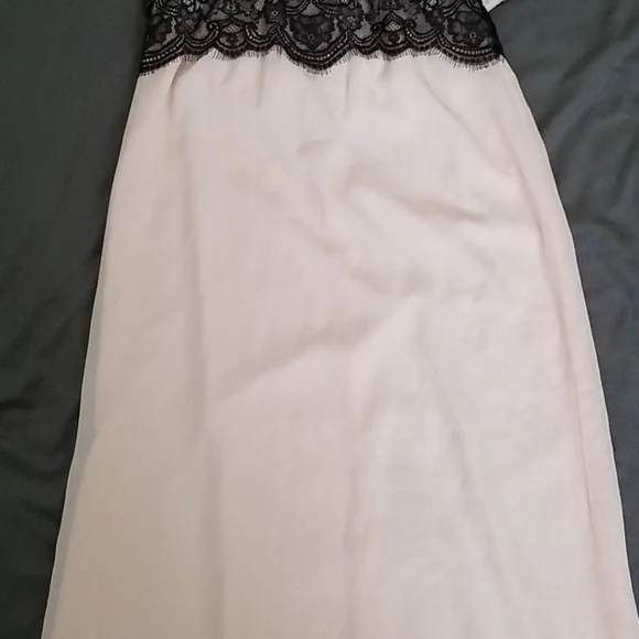 Pink and Black Lace Halter Maxi Dress - Picture 5 of 11